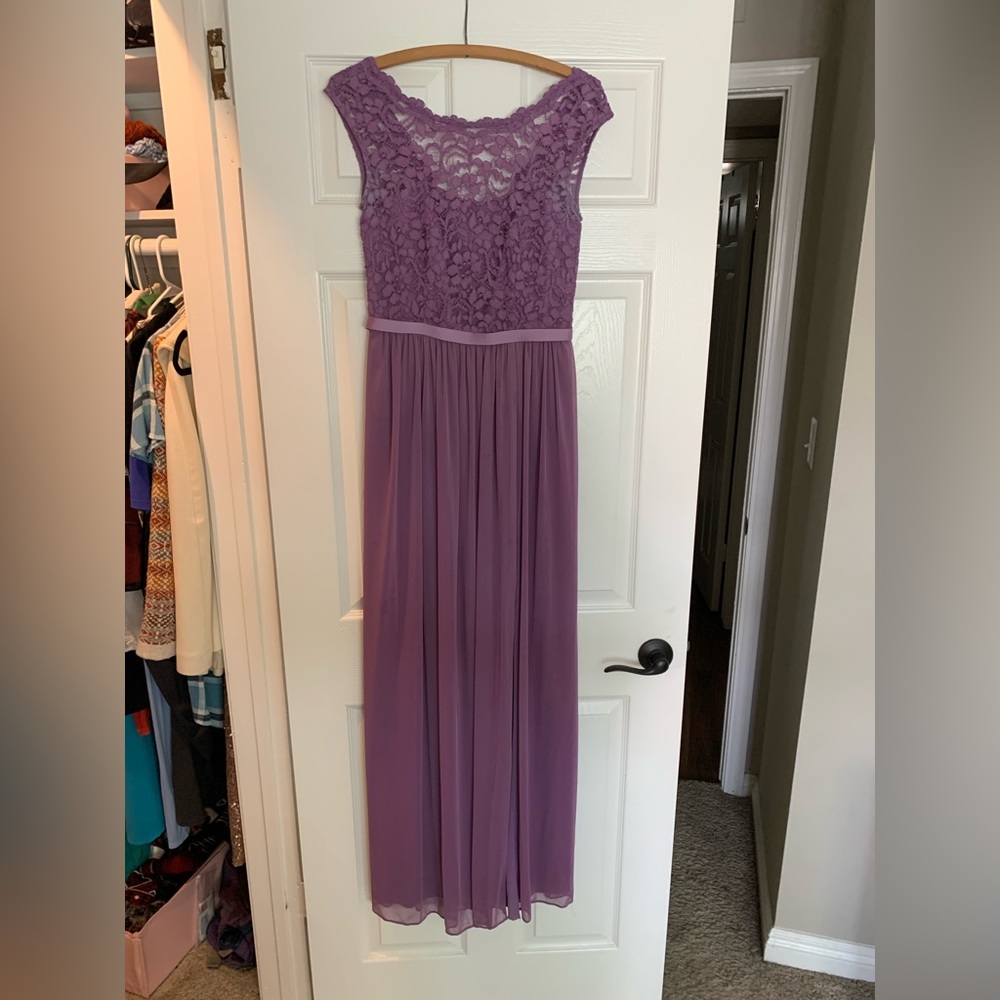 David’s Bridal wisteria bridesmaid dress size 2